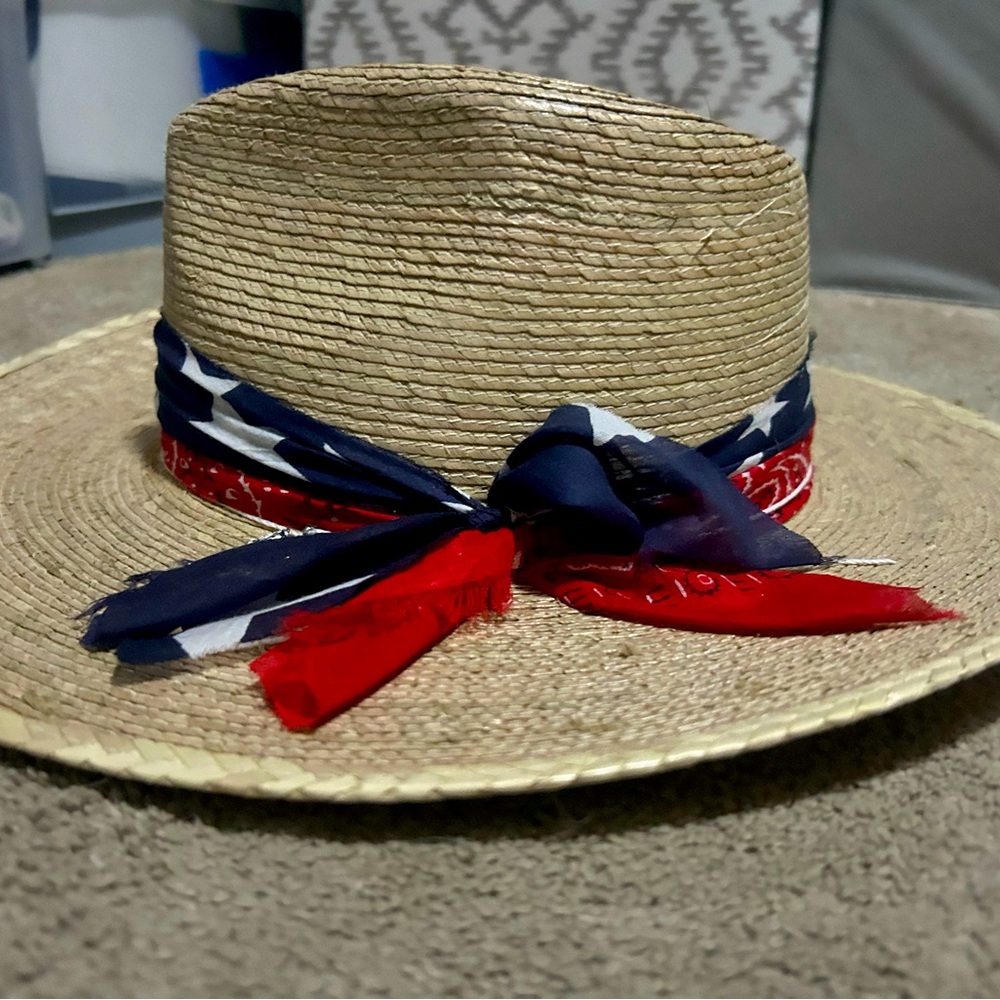 Never worn. Home made hat. One size fits all. Super cute for concert.